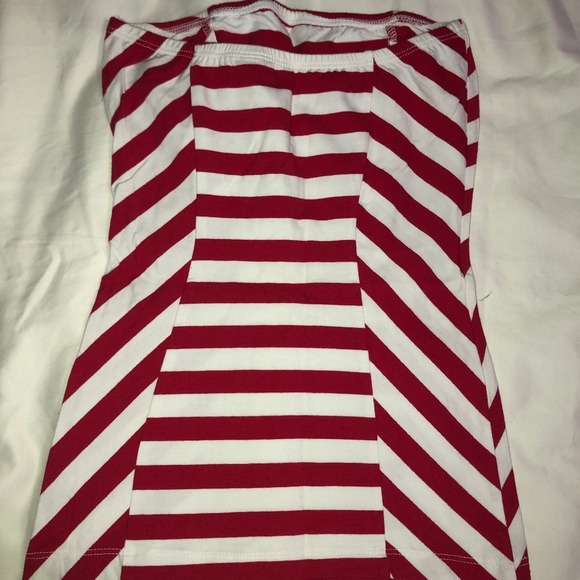 NWOT Bongo Strapless Striped Top - Picture 2 of 2